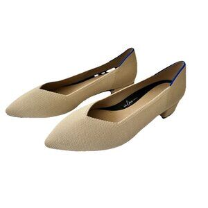 Rothy’s The High Point Heels in Sandstone Tan Size Womens 8 Shoes $169 MSRP